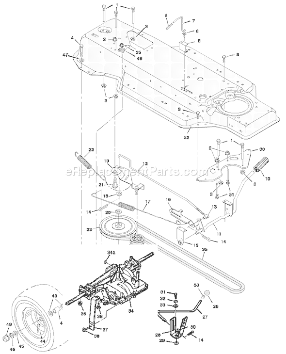 Murray 31720x51A (1997) Lawn Tractor Motion Drive Diagram