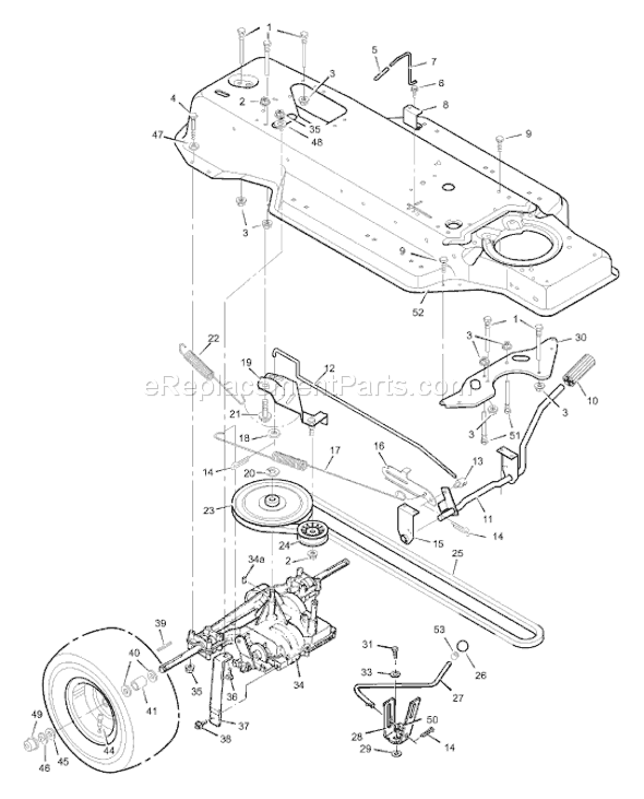 Murray 31722x95A (1999) 31" Lawn Tractor Page D Diagram