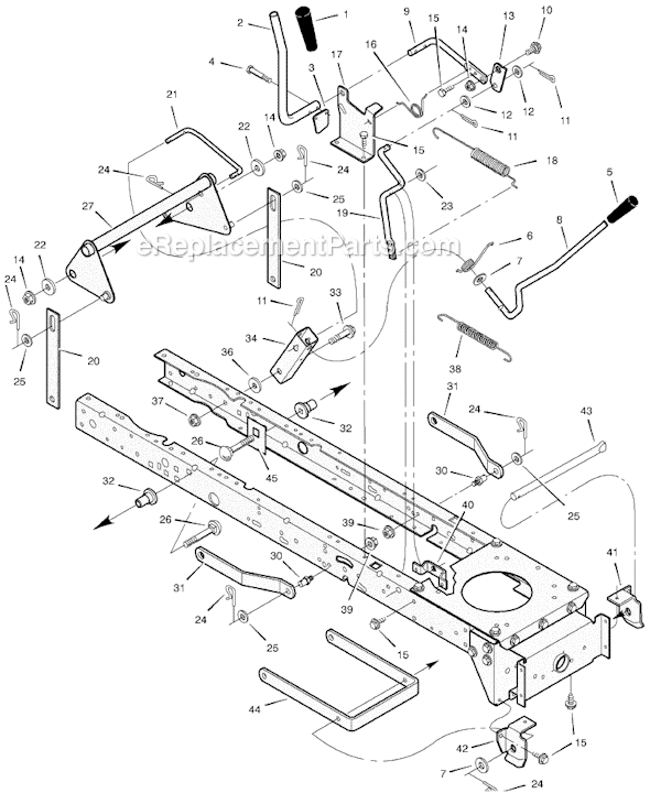 Murray 385000x68A 38" Lawn Tractor Page F Diagram