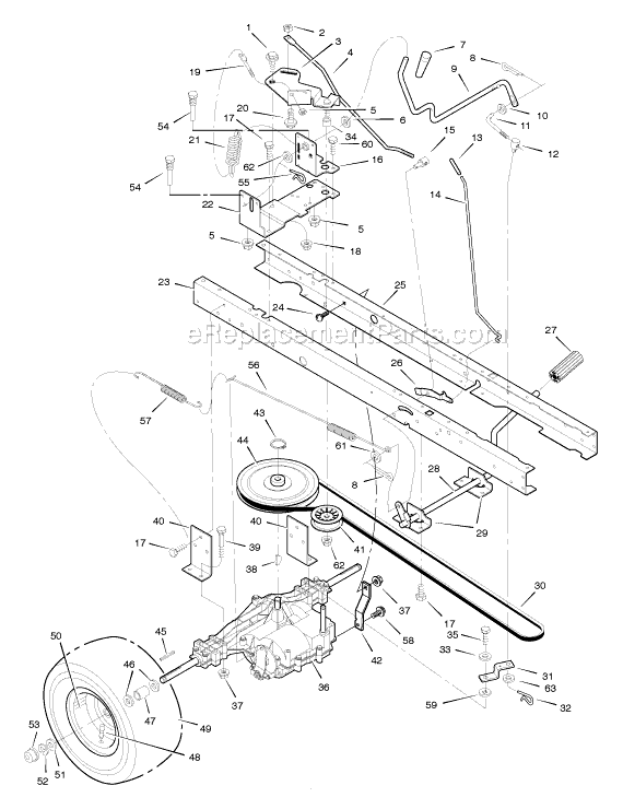 Murray 385004x52A 38" Lawn Tractor Page D Diagram
