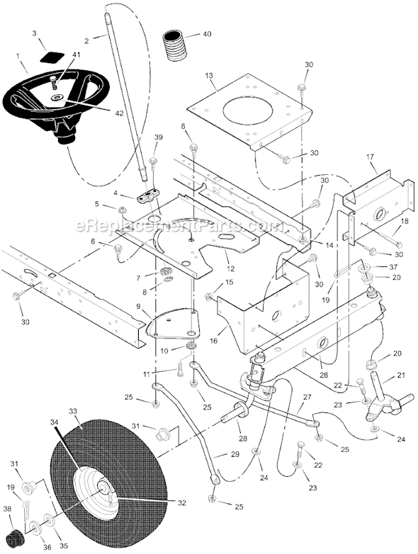 Murray 385008x51B 38" Lawn Tractor Page G Diagram