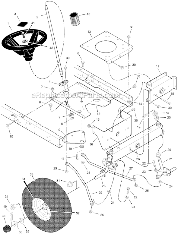 Murray 385008x52B 38" Lawn Tractor Page G Diagram