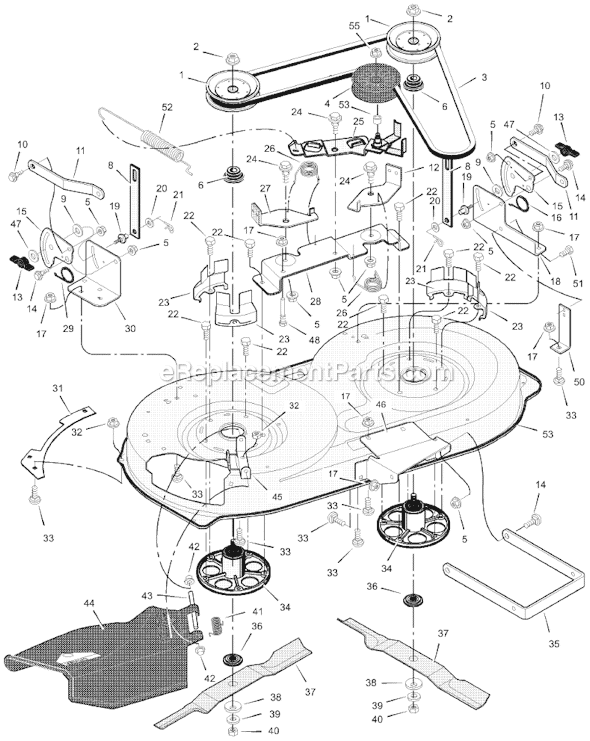 Murray 385009x98B 38" Lawn Tractor Page E Diagram