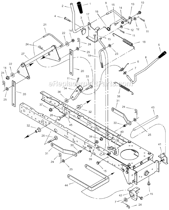 Murray 385009x98B 38" Lawn Tractor Page F Diagram