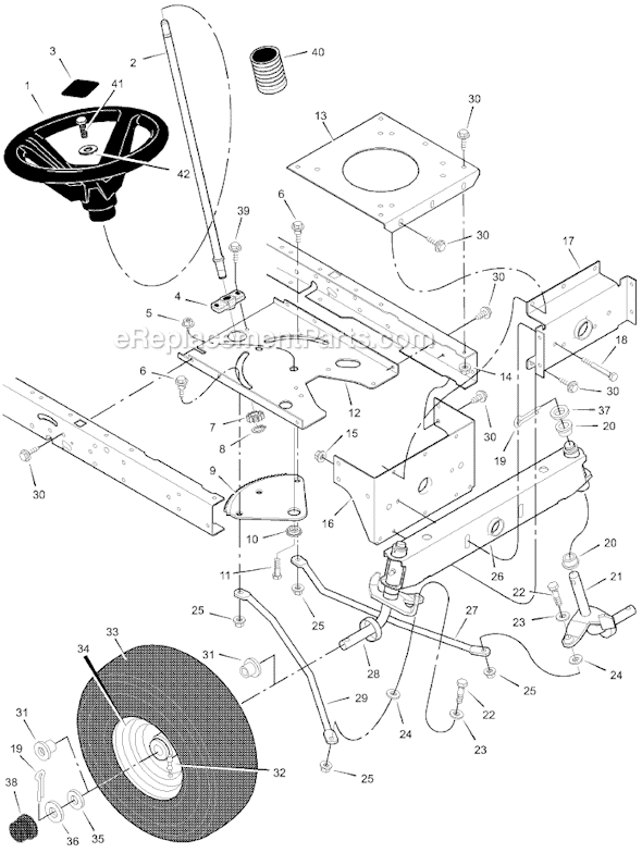 Murray 385009x98B 38" Lawn Tractor Page G Diagram