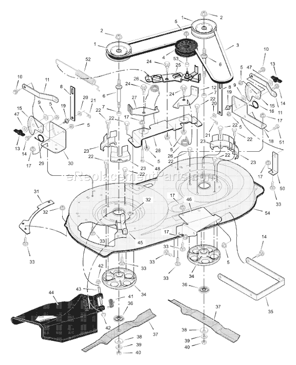 Murray 38501x50D (2000) 38" Lawn Tractor Page E Diagram