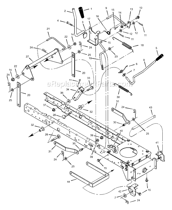 Murray 38501x50E (2001) 38" Lawn Tractor Page F Diagram