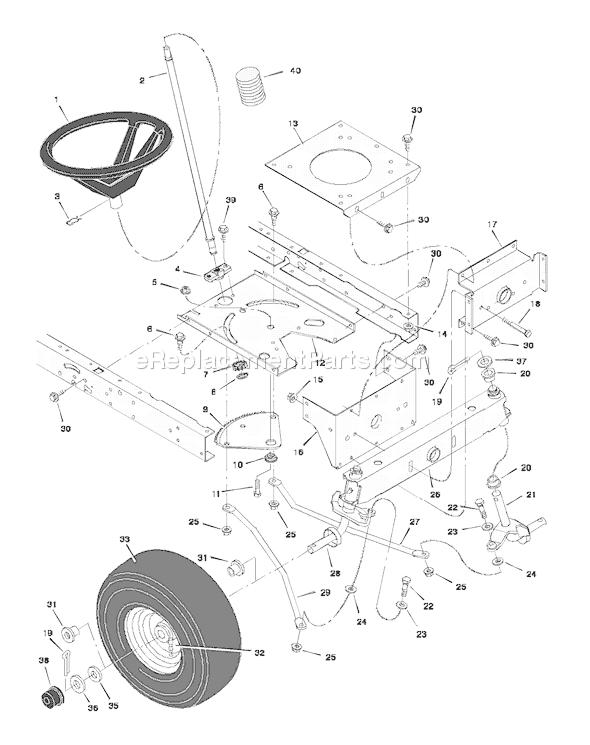 Murray 38502x67A (1997) 38 Inch Cut Lawn Tractor Page G Diagram