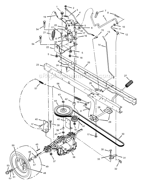 Murray 38502x70A (2001) 38" Lawn Tractor Page D Diagram