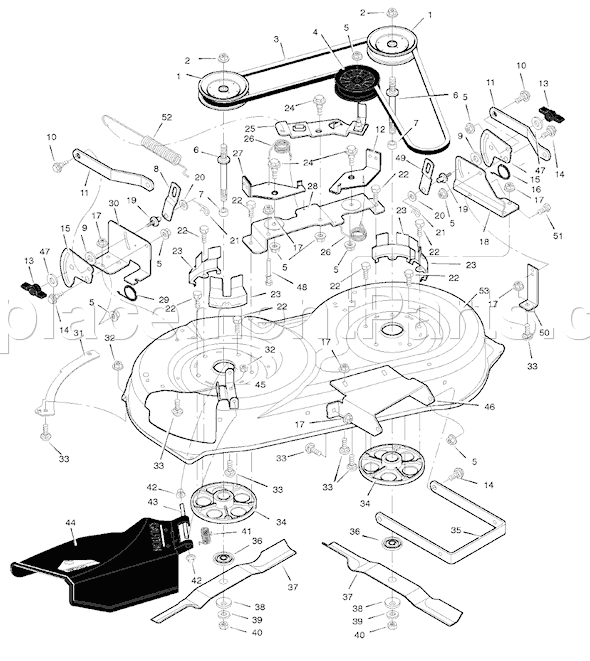 Murray 38516x52A (1998) 38" Cut Lawn Tractor Page E Diagram