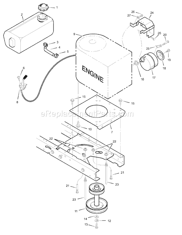 Murray 38516x70A (1999) 38" Lawn Tractor Page C Diagram