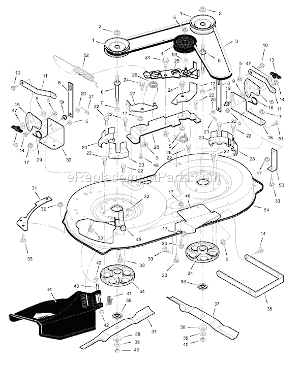 Murray 38516x70A (1999) 38" Lawn Tractor Page E Diagram