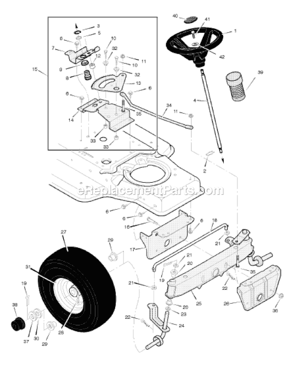 Murray 387003x8A 38" Lawn Tractor Page G Diagram