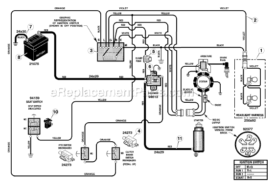 Murray 387004x48A 38" Lawn Tractor Page B Diagram