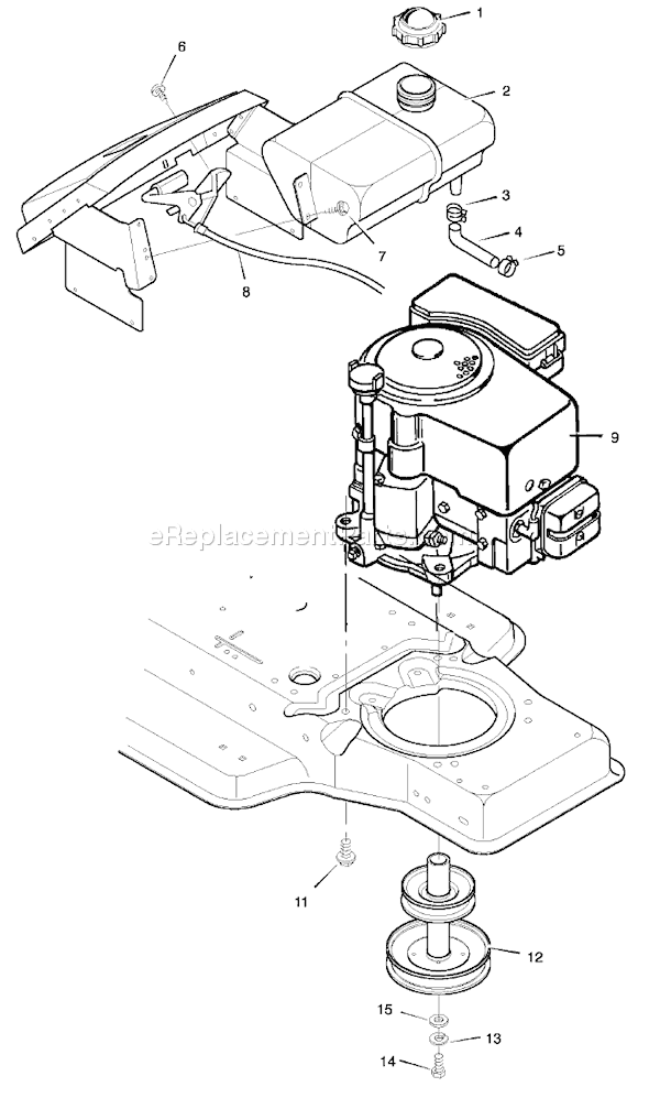 Murray 38711x20A (1998) 38" Cut Lawn Tractor Page C Diagram