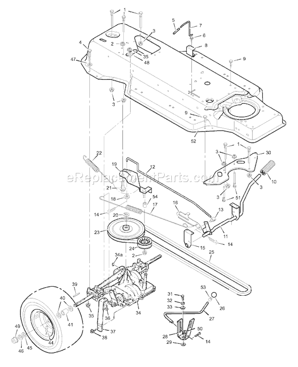 Murray 38711x20B (1999) 38" Lawn Tractor Page D Diagram