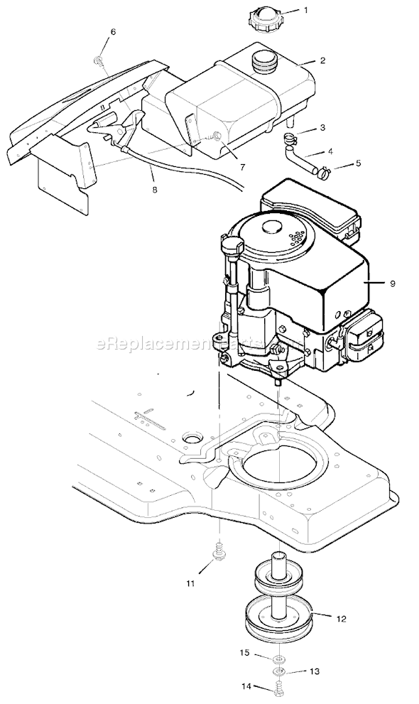 Murray 38711x29A (1998) 38" Cut Lawn Tractor Page C Diagram