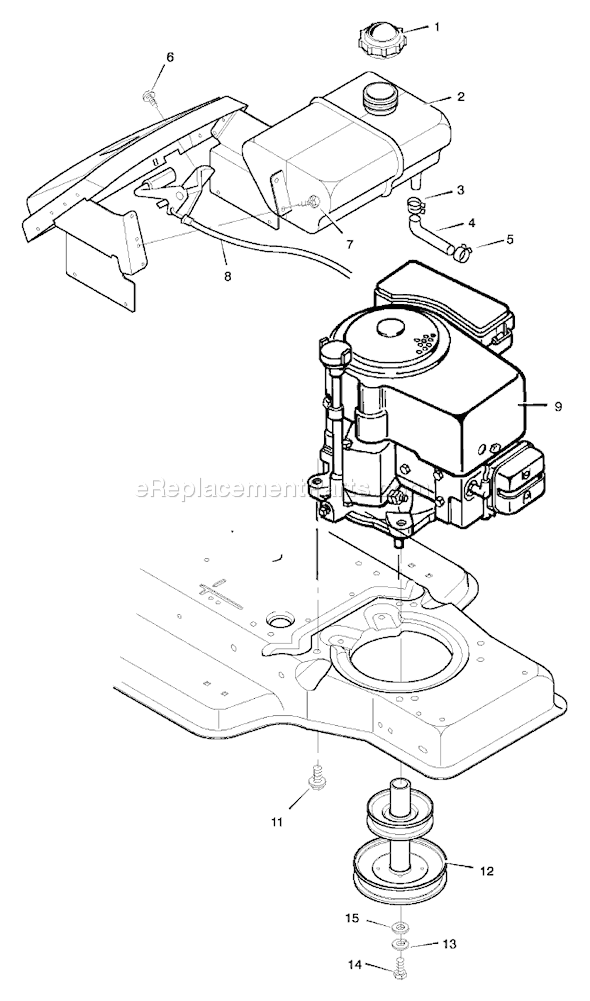 Murray 38711x96A (1998) 38" Cut Lawn Tractor Page C Diagram