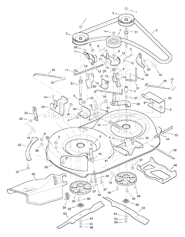 Murray 38711x96A (1998) 38" Cut Lawn Tractor Page E Diagram