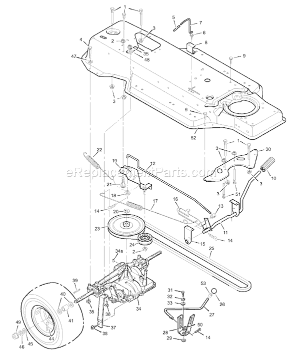 Murray 38715x82A (1999) 38" Lawn Tractor Page D Diagram