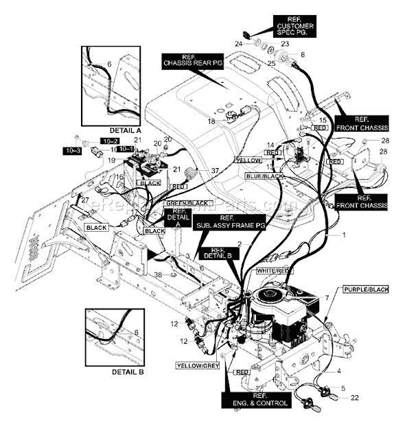 Murray 40373x51B (2000) 40" Lawn Tractor Page E Diagram