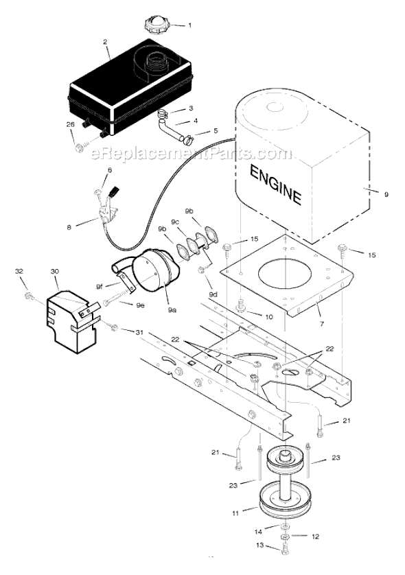 Murray 405000x8F 40" Lawn Tractor Page C Diagram