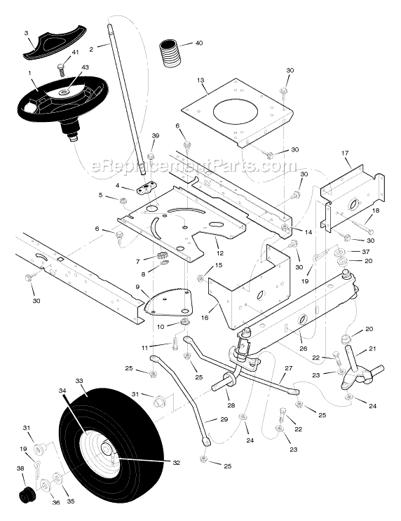 Murray 405000x8F 40" Lawn Tractor Page G Diagram