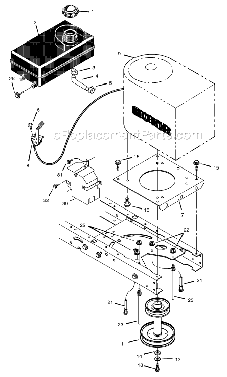 Murray 405015x92A (2002) 40" Lawn Tractor Page C Diagram