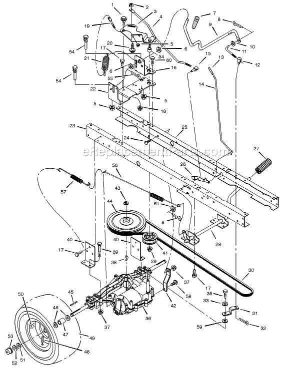 Murray 405015x92A (2002) 40" Lawn Tractor Page D Diagram