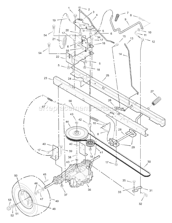 Murray 40502x50C (2000) 40" Lawn Tractor Page D Diagram
