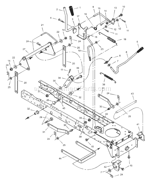 Murray 40509x92A (2000) 40" Lawn Tractor Page F Diagram