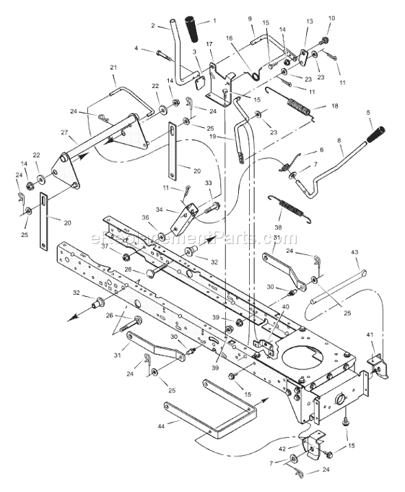 Murray 40530x51C (2000) 40" Lawn Tractor Page F Diagram