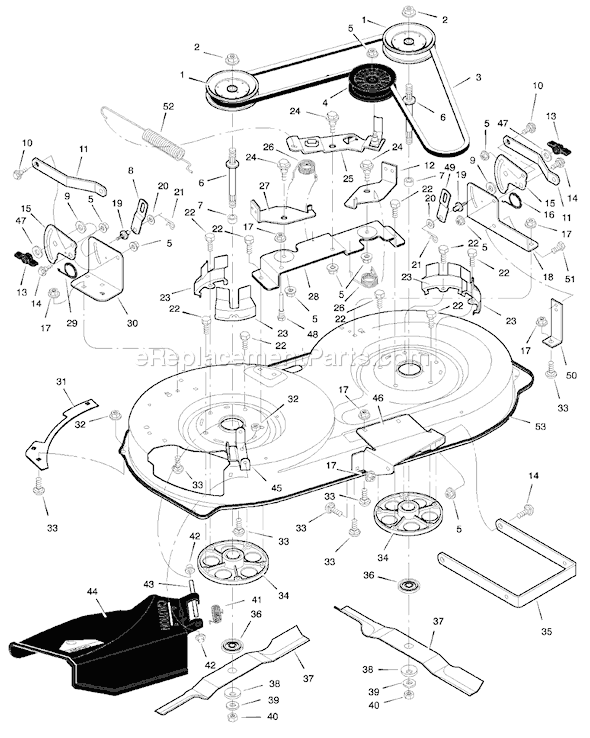 Murray 40561x51A (1998) 40" Cut Lawn Tractor Page E Diagram