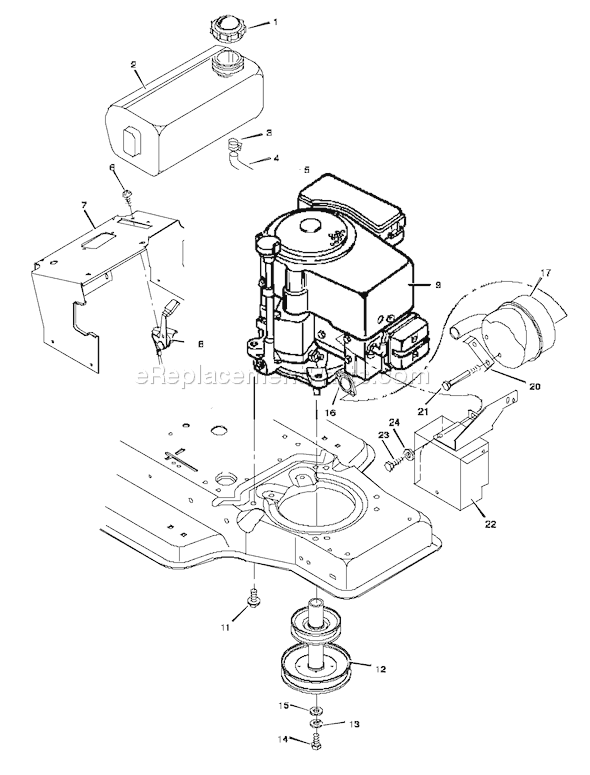 Murray 40717A (1997) 40 Inch Cut Lawn Tractor Page C Diagram