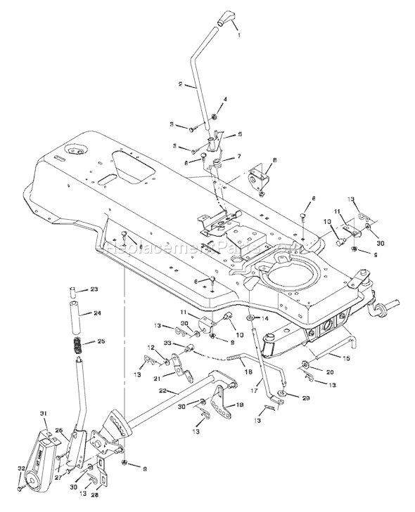 Murray 40717A (1997) 40 Inch Cut Lawn Tractor Page F Diagram