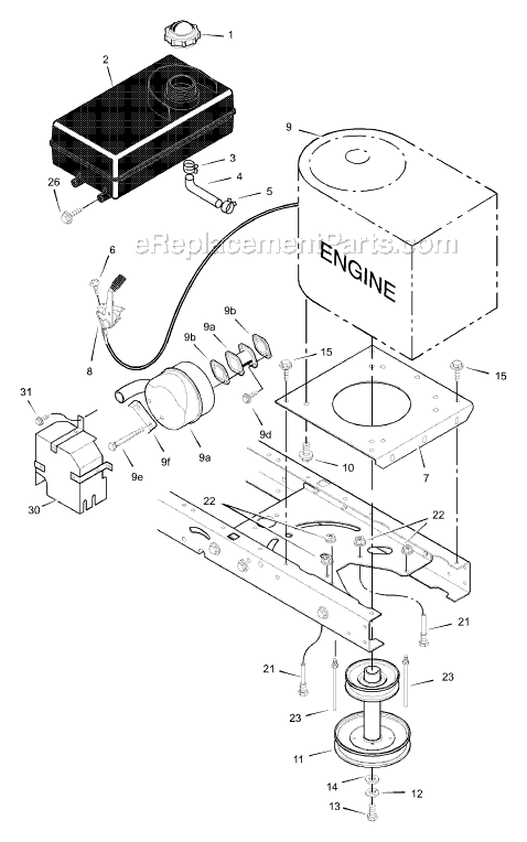 Murray 425007x92A (2002) 42" Lawn Tractor Page C Diagram