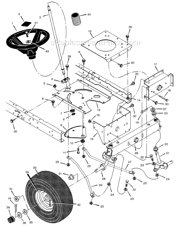 Murray 425009x8A (2002) 42" Lawn Tractor Page G Diagram