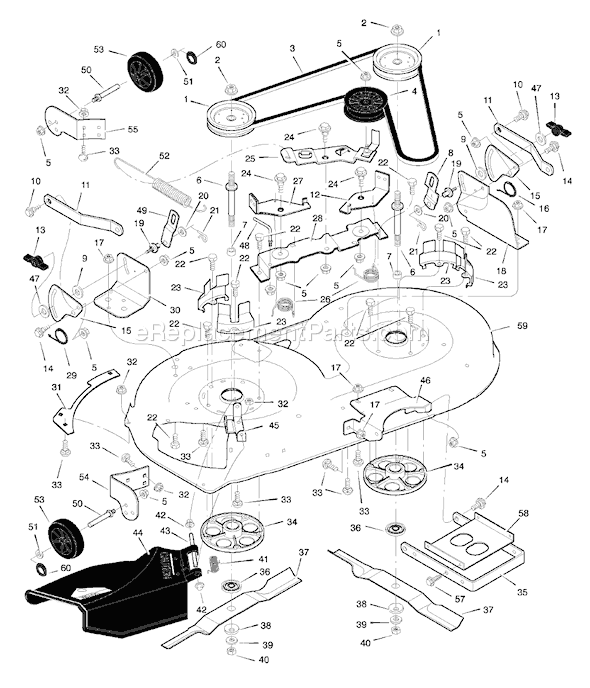 Murray 42500x30A (1998) 42" Lawn Tractor Page E Diagram