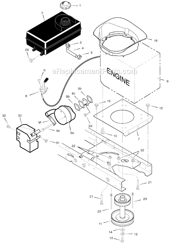 Murray 425017x24A 42" Lawn Tractor Page C Diagram