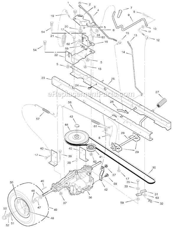 Murray 425017x24A 42" Lawn Tractor Page D Diagram