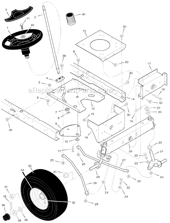 Murray 425017x24A 42" Lawn Tractor Page G Diagram