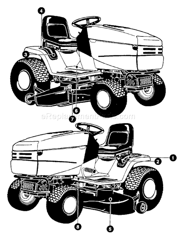 Murray 42502x8C (2000) 42" Lawn Tractor Page B Diagram