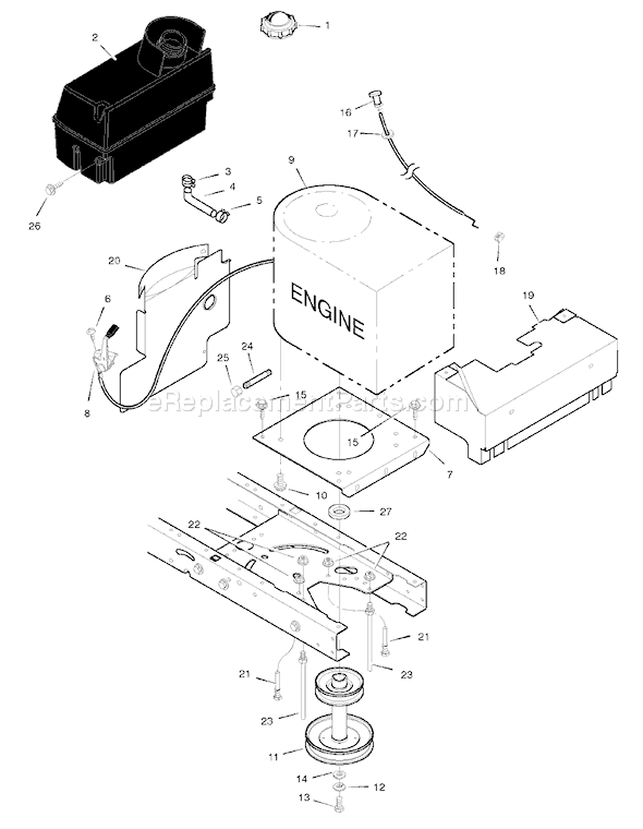 Murray 42505x92A (1998) 42" Lawn Tractor Page C Diagram