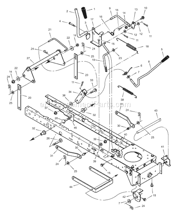 Murray 42508x92A (1999) 42" Lawn Tractor Page F Diagram
