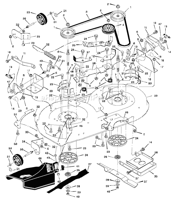 Murray 42532X50A (1997) 40 Inch Cut Lawn Tractor Page E Diagram