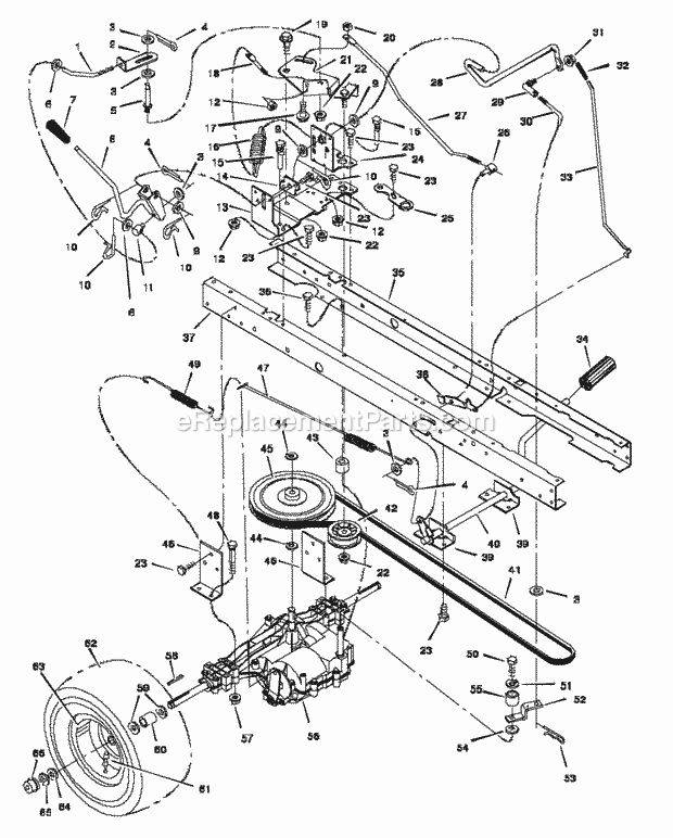Murray 42533X30A (1997) Lawn Tractor Motion_Drive Diagram