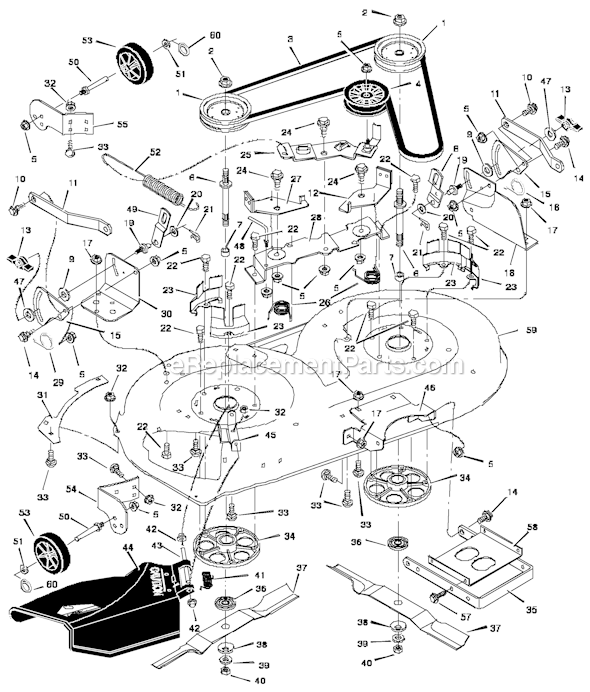 Murray 42534X25A (1997) 40 Inch Cut Lawn Tractor Page E Diagram
