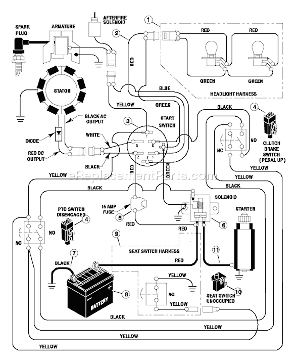 Murray 42536X192A (1997) 40 Inch Cut Lawn Tractor Page B Diagram