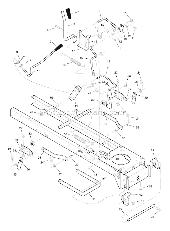 Murray 42537A (1998) 42" Lawn Tractor Page F Diagram
