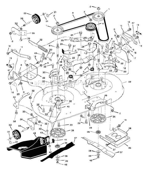 Murray 42537X18A (1997) 40 Inch Cut Lawn Tractor Page E Diagram